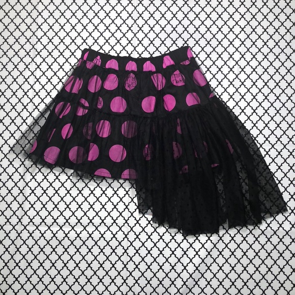 Mint Neko Pink Dot Rare Asymmetrical Skirt <3 - Picture 2 of 4